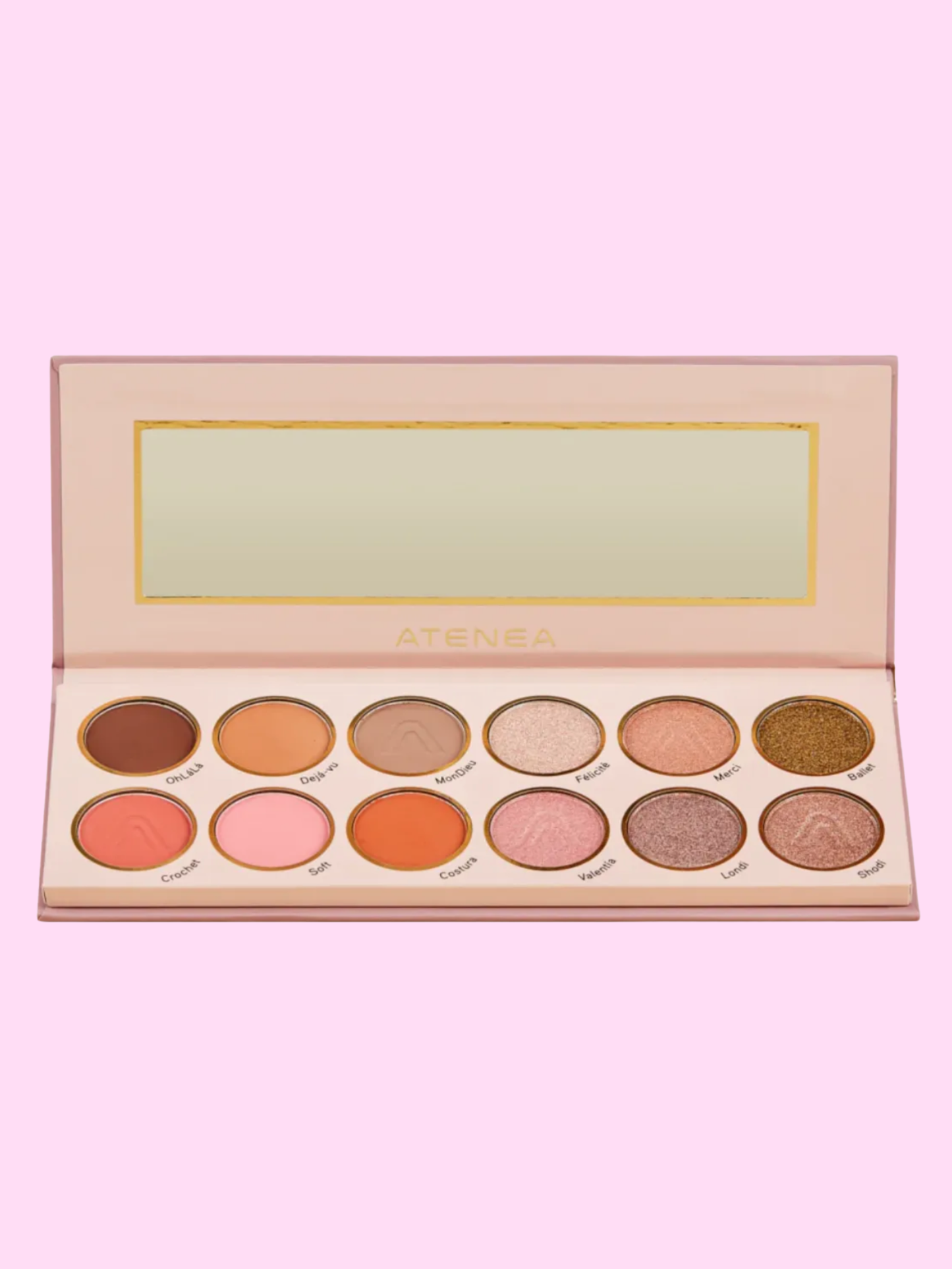 Paleta De Sombras Rose Sublime Atenea
