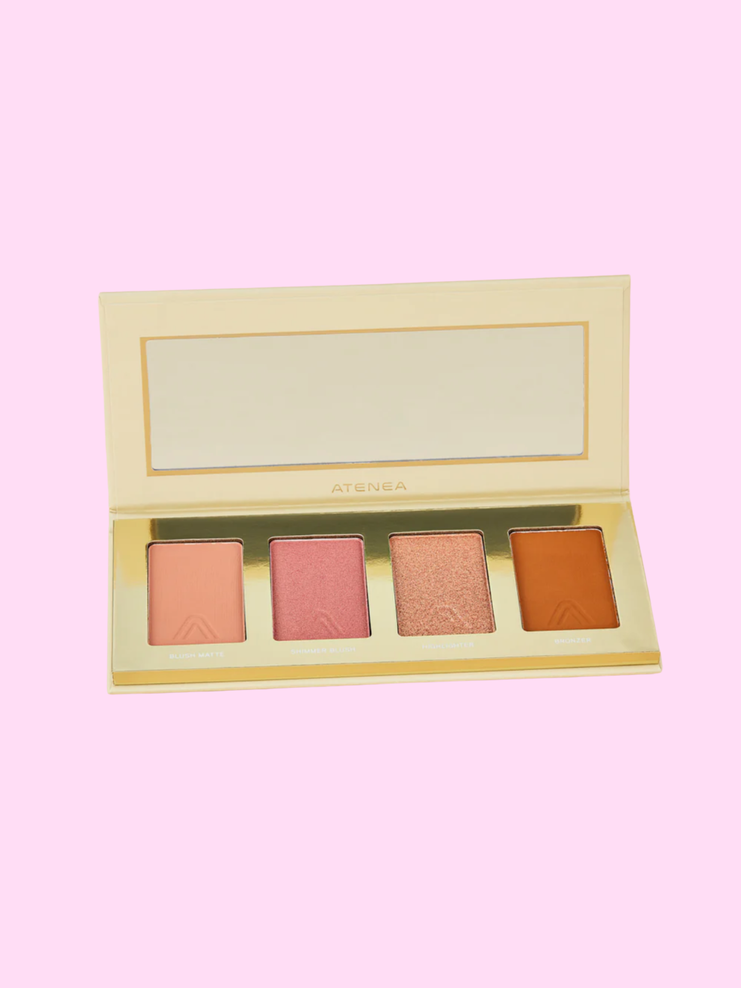 Paleta Facial Essential Atenea Rubor + Bronzer +Iluminador.