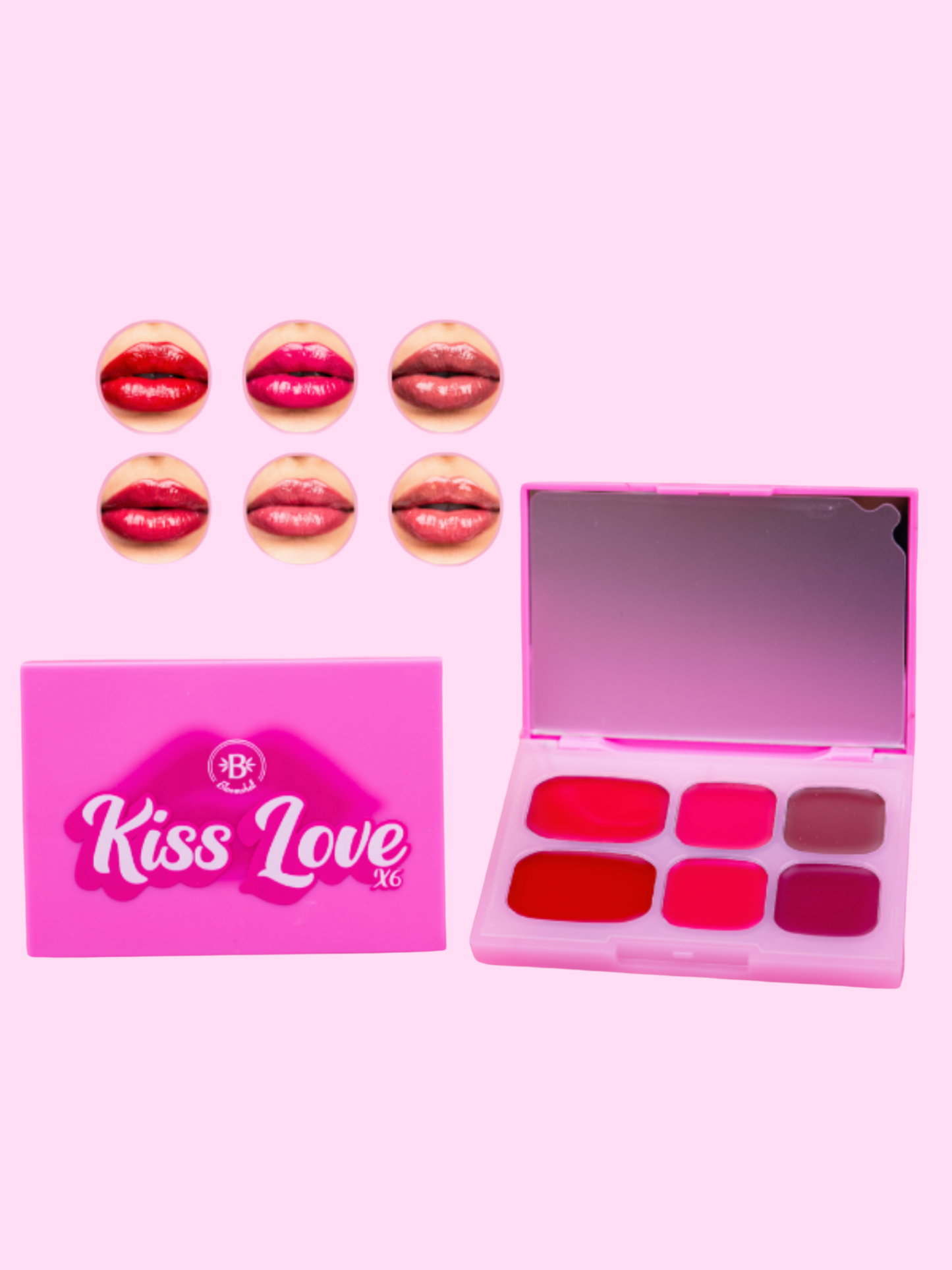 Paleta Kiss Lovee De Labios Bloomshell
