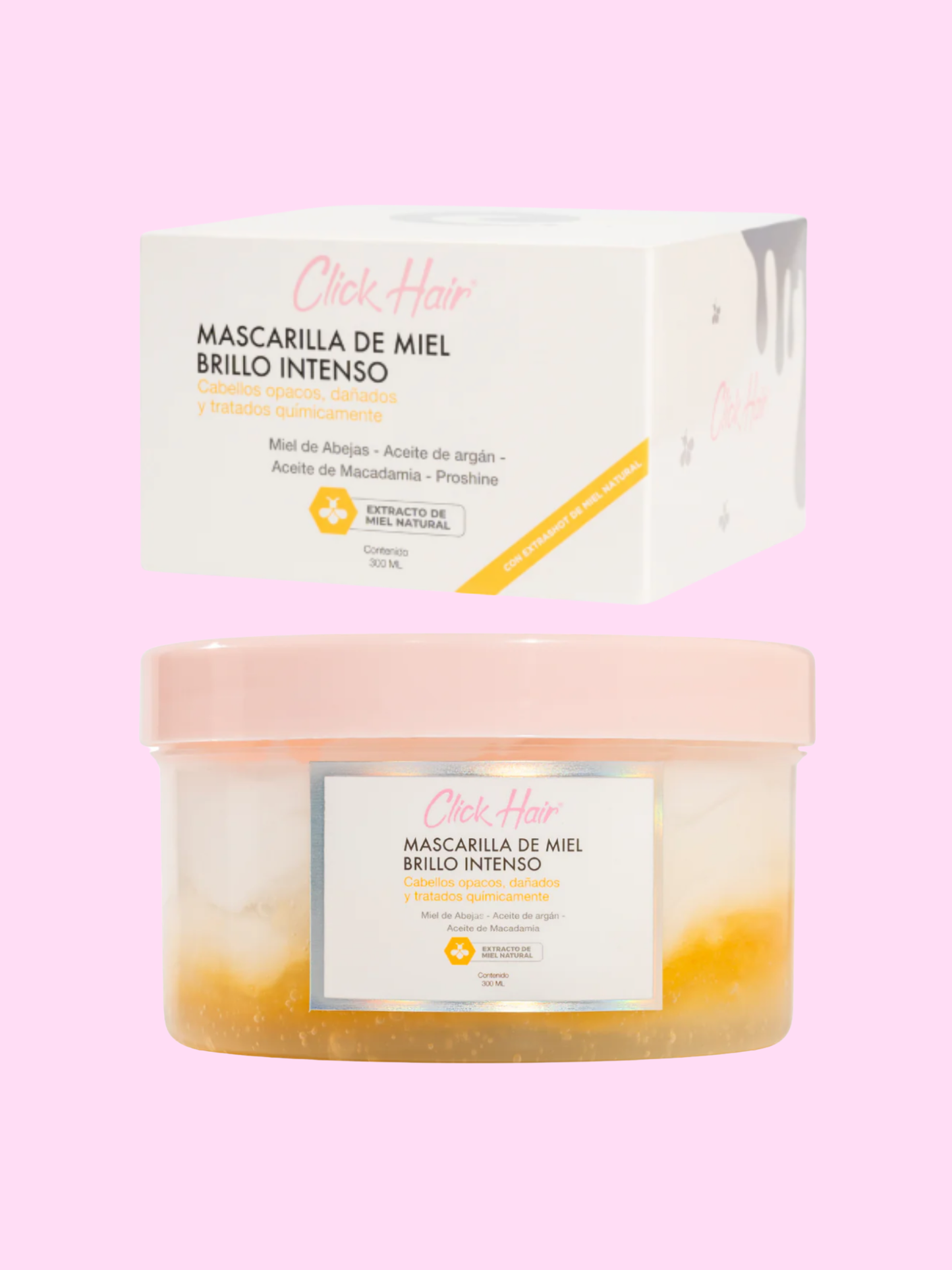 Mascarilla De Miel Brillo Intenso Click Hair