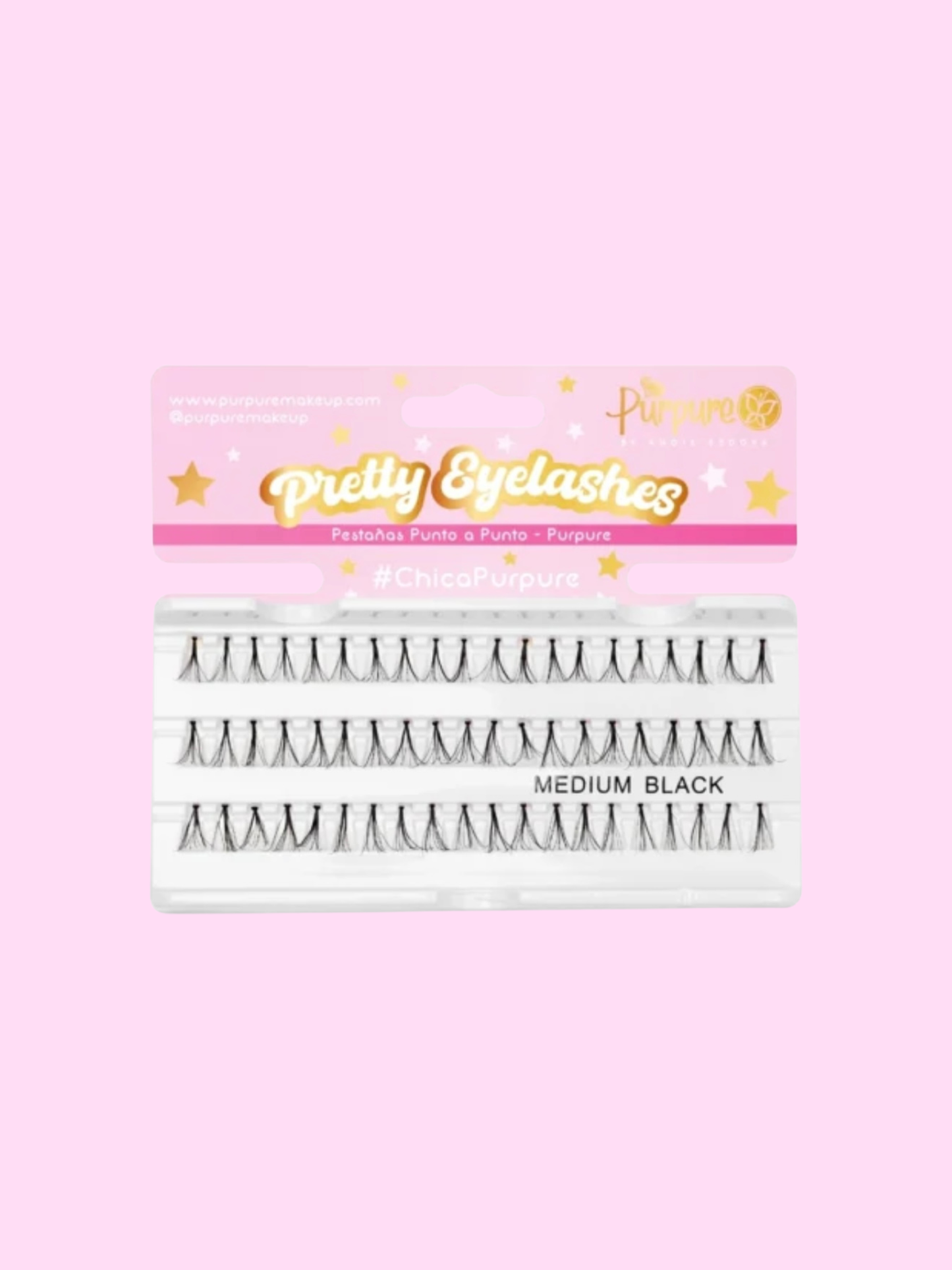 Pestañas Punto a Punto Pretty Purpure Ref Medium