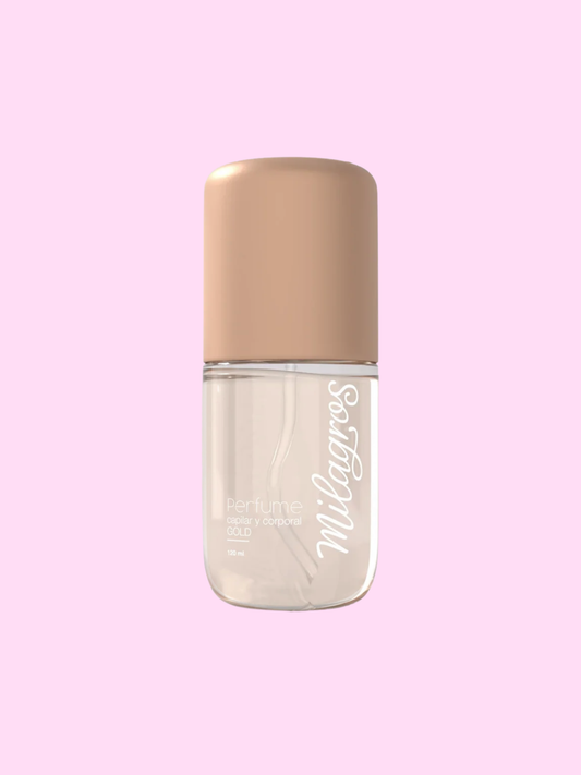 Perfume Capilar y Corporal Gold (Notas Herbales y Frescas) Milagros
